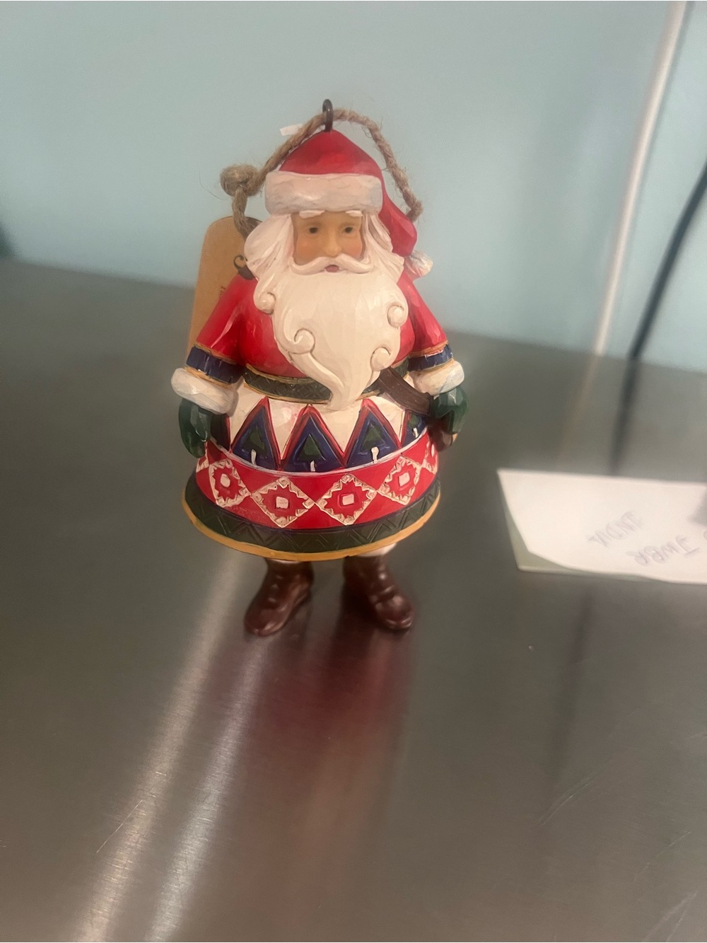 New with Tags Jim Shore Painted Red Santa with Sack Ornament - Holiday Home